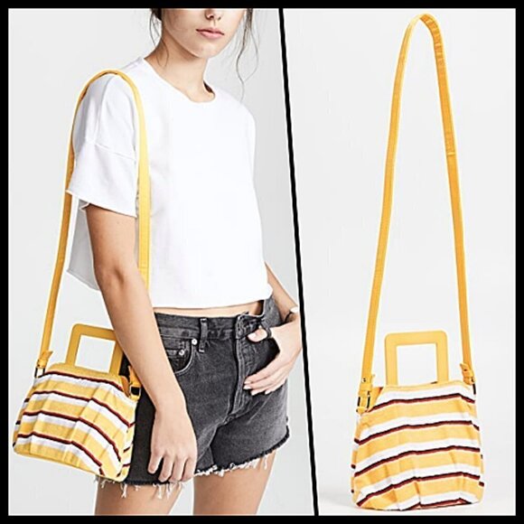 Solid & Striped Yellow Crossbody The Lola Bag NWOT - Picture 1 of 13